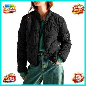 Quilted Puffer Jacket Lightweight Winter Coat Casual Oversized Chic Warm
